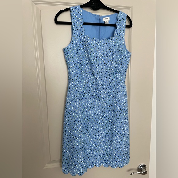J. Crew Scalloped Floral Dress - Picture 1 of 3